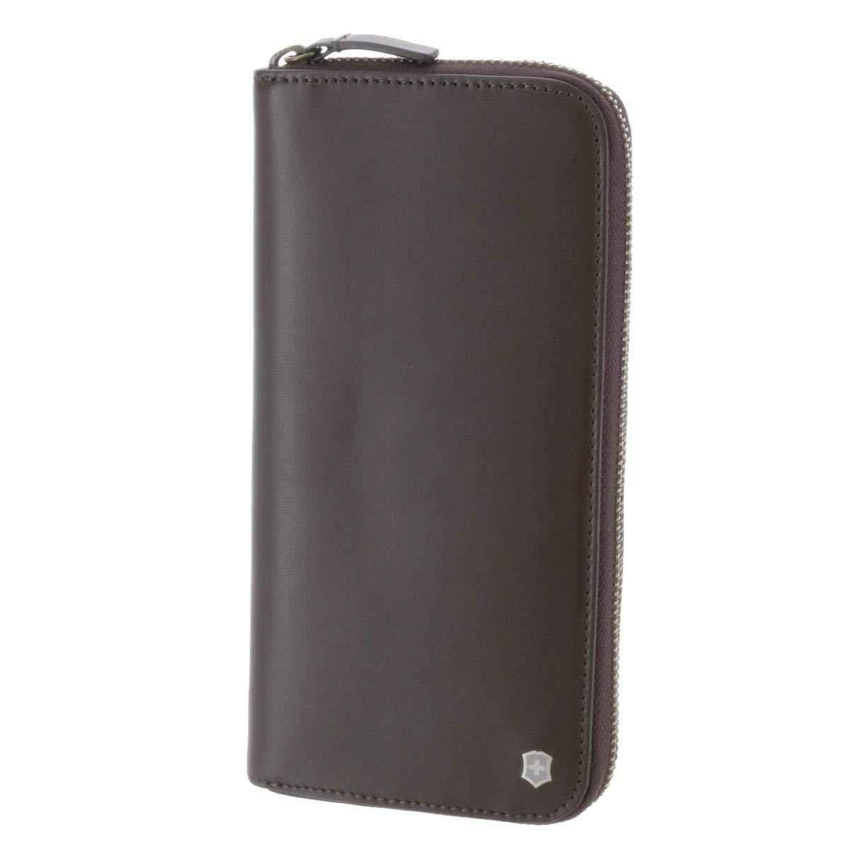 Victorinox Altius Edge Leather Key Case - RFID Protection, Zippered Closure, 45° Edge For Easy Card Access