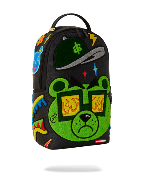 Sprayground DLXSV Backpack (Colorful Money Bear Cheneille