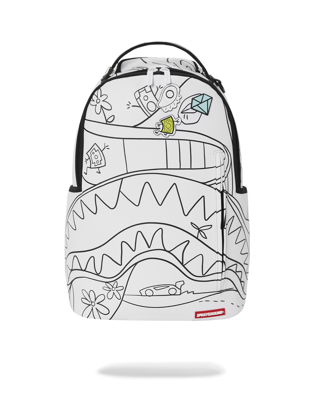 Sprayground Backpack Neon Shark Jungle