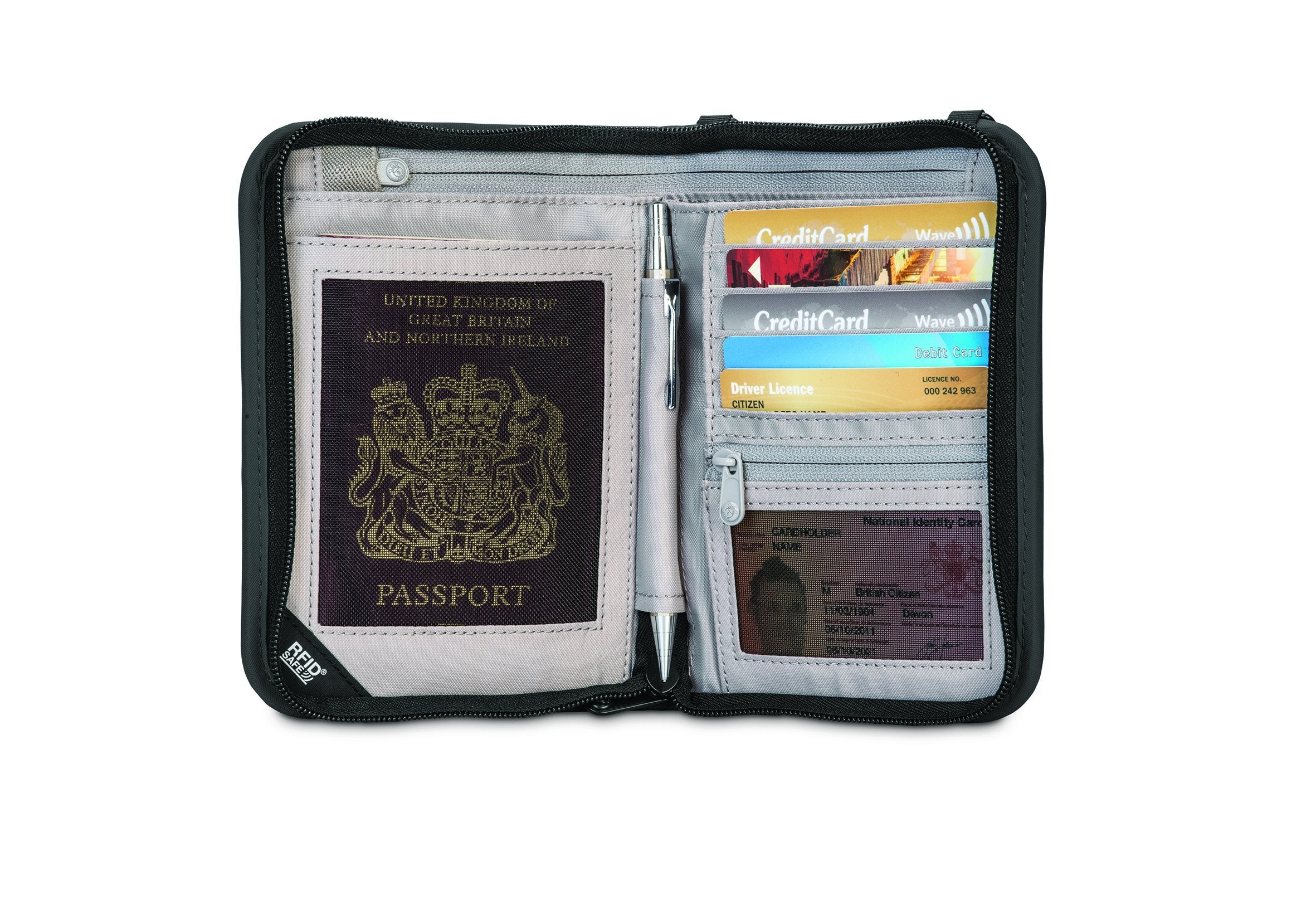 Pacsafe RFIDsafe V150 Anti theft RFID blocking compact organiser Portmantos Pacsafe RFIDsafe V150 Anti theft RFID blocking compact organiser Portmantos