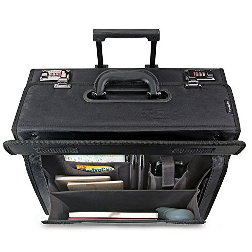 Solo Herald 15.6" Rolling Laptop Catalog Case with Dual Combination