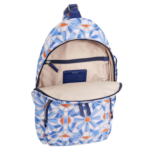 Tumi Voyageur Brive Sling Backpack Nylon Tan Multicolor Floral TUMI Voyageur Brive Sling Backpack – Portmantos main image 3