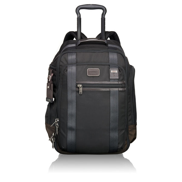 tumi alpha bravo lemoore wheeled backpack 22472 TUMI Alpha Bravo Peterson Wheeled Backpack – Portmantos