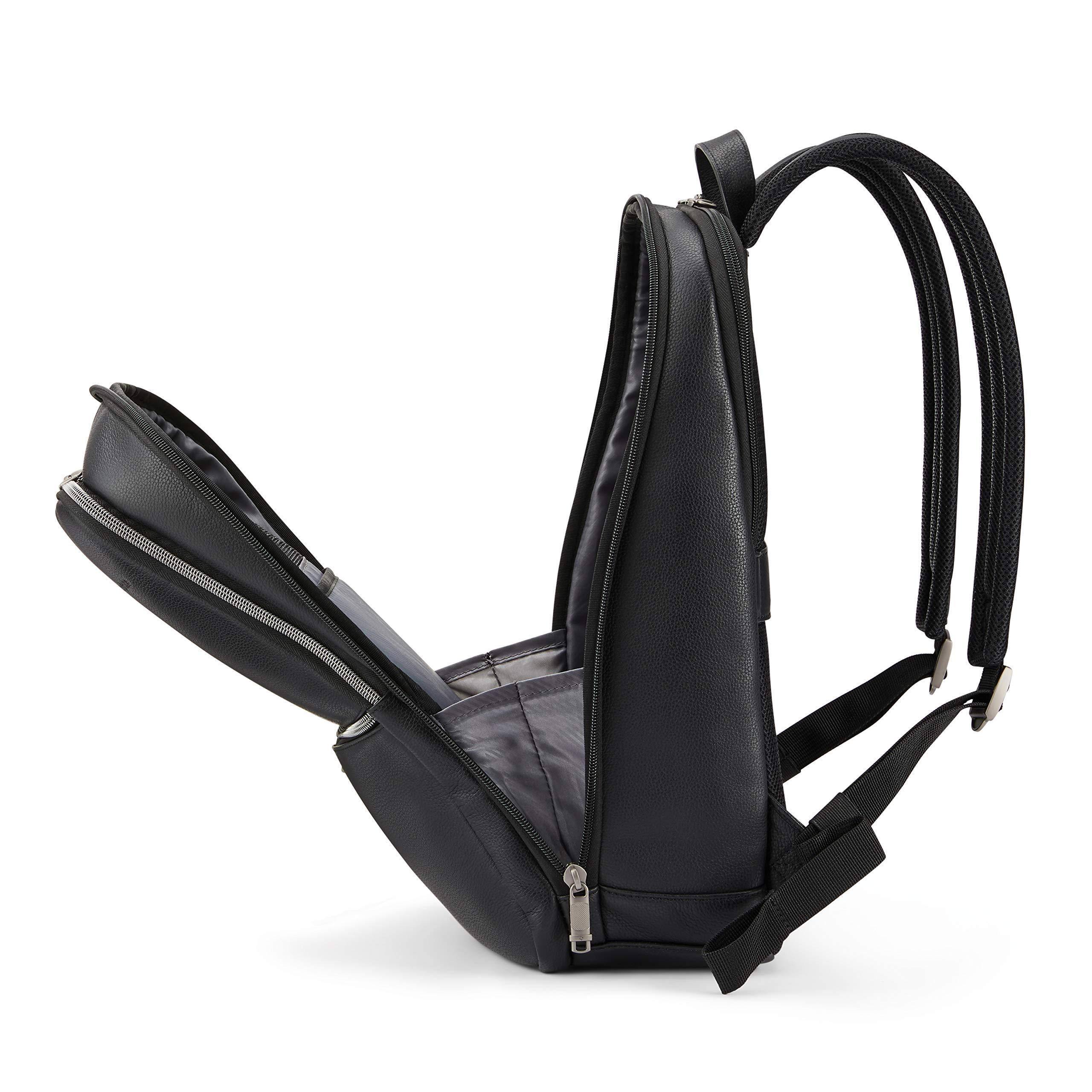 business slim leather backpack samsonite Samsonite Classic Leather Slim Backpack – Portmantos
