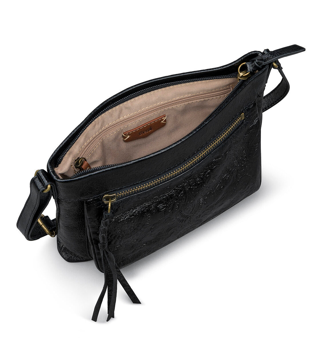 The Sak Purse Shoulder Bag Small Gold Leather Turn Lock & Zip Closure Logo  | Sak purses, Small bags, Shoulder bag