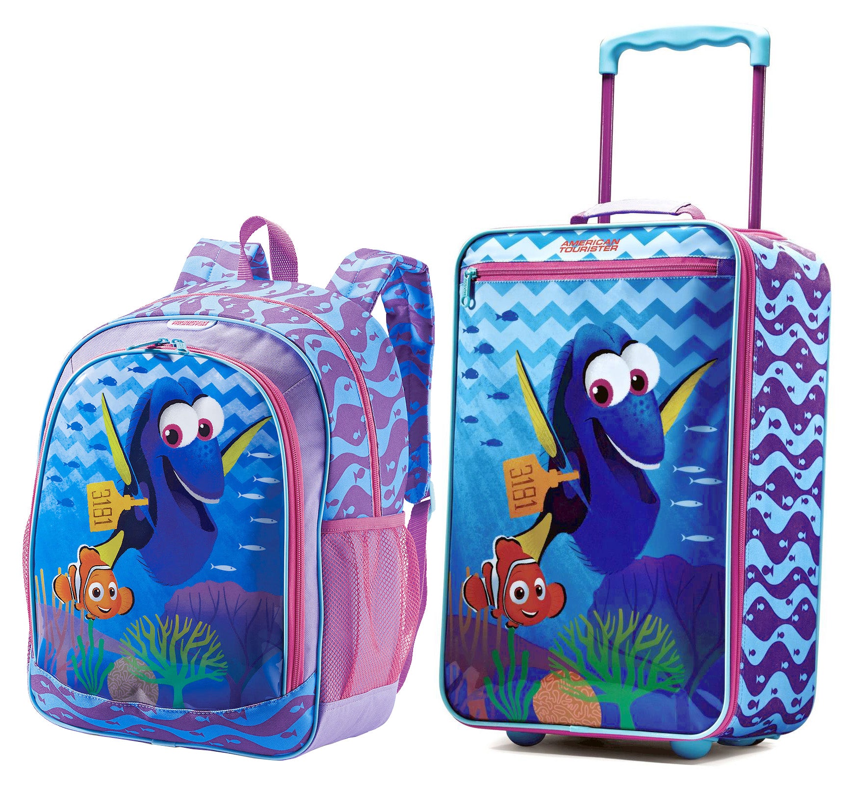 American Tourister Disney Collection 18 inch Upright and Backpack Set – Portmantos