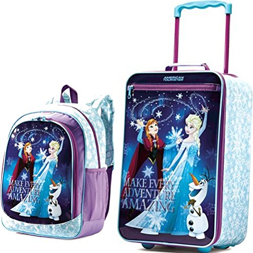 american tourister disney 14 frozen kids backpack pink American Tourister Disney 2 Piece Set 2-Wheel Luggage Sets – Portmantos