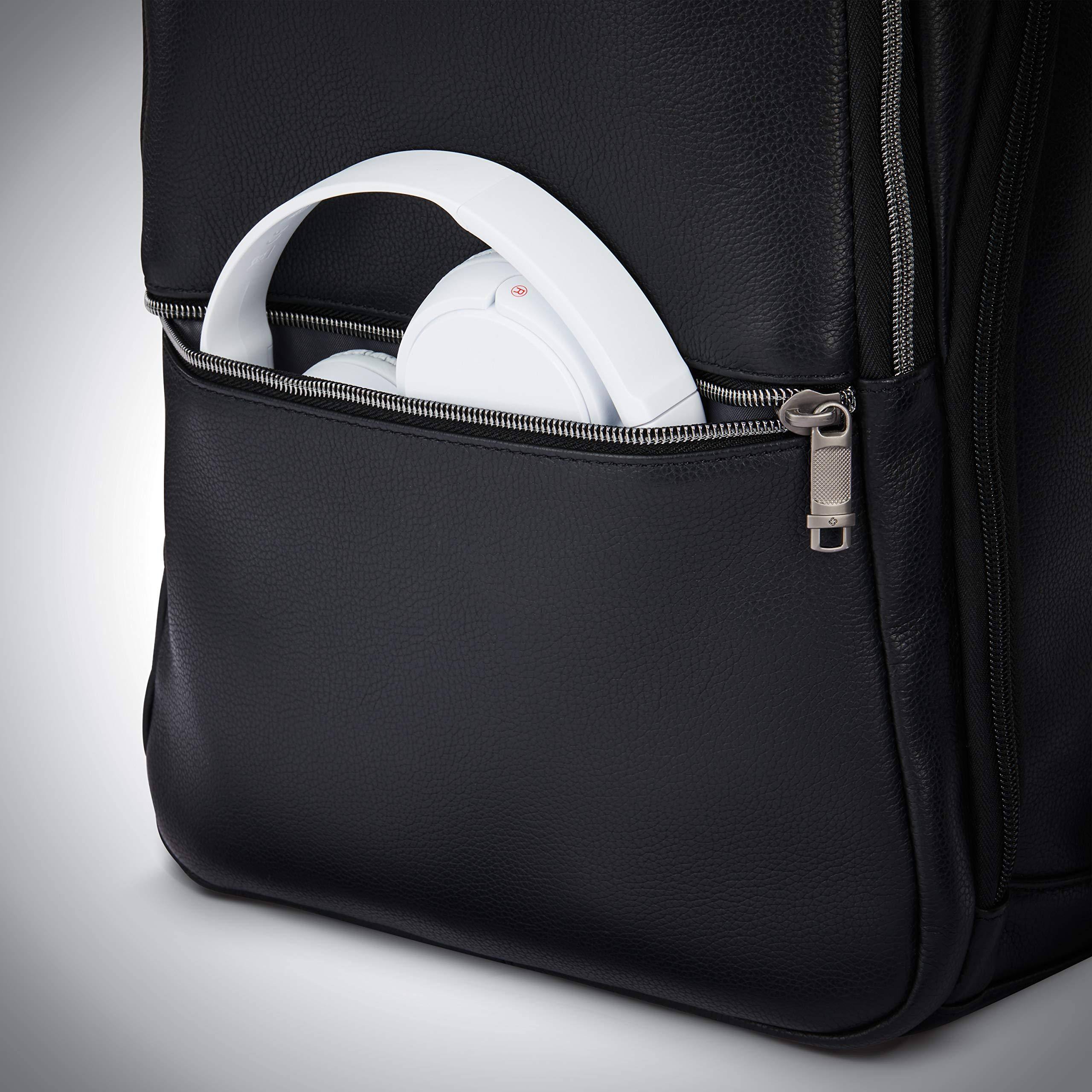 business slim leather backpack Samsonite Classic Leather Slim Backpack – Portmantos