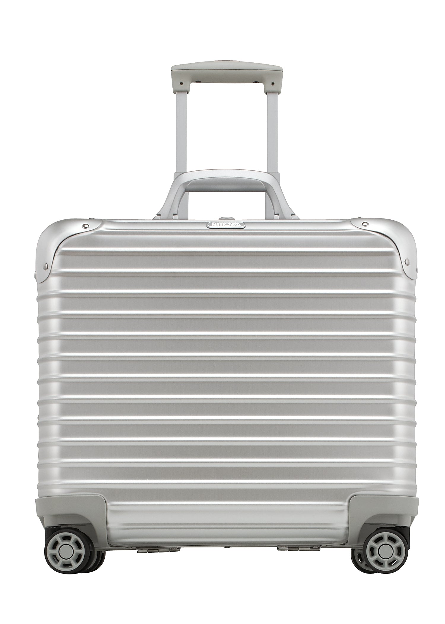 Suitcase Rimowa Aluminium Topas Case Rimowa Topas Mini Cabin Trolley Silver 2-wheels Carry Case